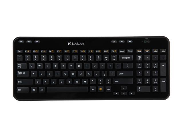NeweggBusiness - Logitech K360 Wireless USB Desktop Keyboard — Compact Full Keyboard, 3-Year Battery Life Black)