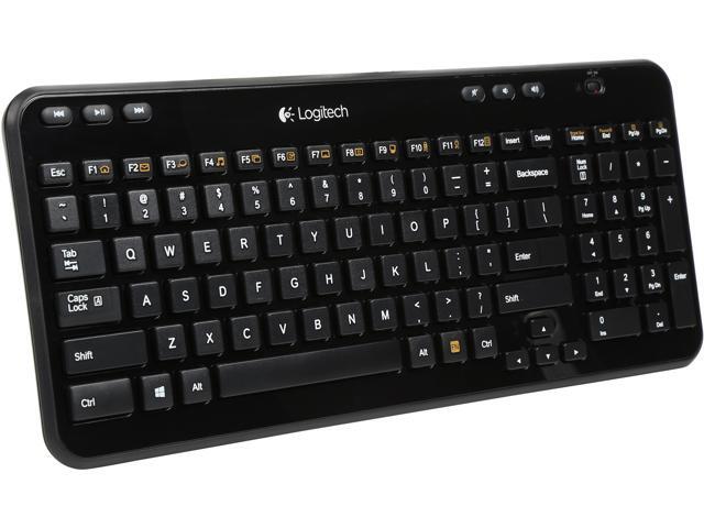Logitech Recertified 920-004088 Wireless Keyboard K360 (Glossy Black)