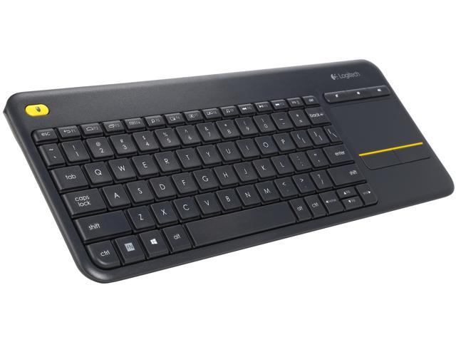 Recertified - Logitech Recertified 920-007119 K400+ Wireless Touch Keyboard with Built-In Touchpad for Internet Connected TV