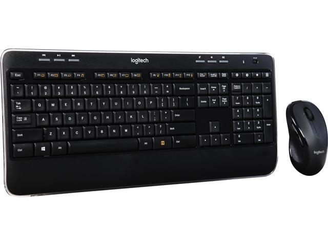 NeweggBusiness - Logitech Recertified 920-008002 MK530 Advanced Keyboard (K520) and Laser-Grade Optical (M510)