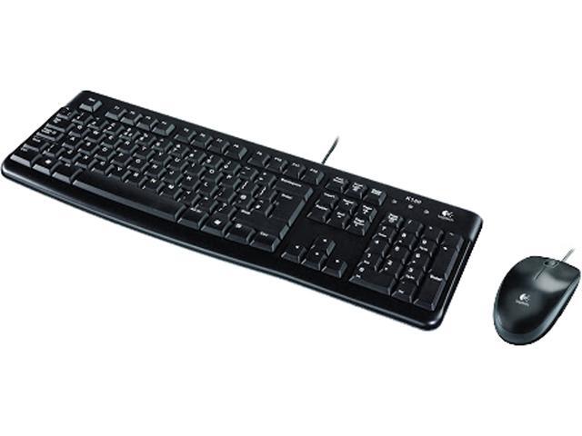 Logitech MK120 Keyboard & Mouse Combo 920-002539 Black Wired Keyboard Francais (Azerty)