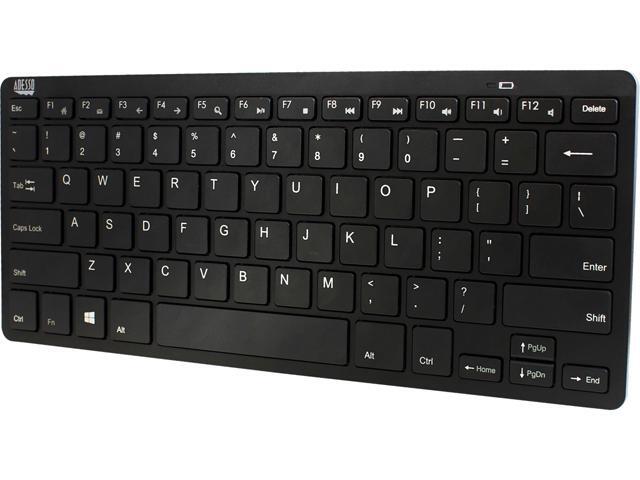 ADESSO WKB-1100BB Bluetooth Wireless SlimTouch Mini Keyboard for Windows/Android OS