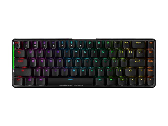 ASUS ROG Falchion Wireless 65% Mechanical Gaming Keyboard (68 Keys Aura Sync RGB Extended Battery Life Interactive Touch Panel PBT Keycaps