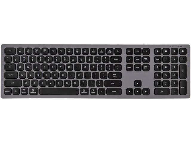 Open Box - Rosewill K10 Bluetooth Wireless Keyboard 4-Device Sync Compatible with Mac Computers Windows Android iOS Tablets and Smartphones