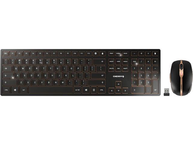 CHERRY DW 9000 SLIM JD-9000EU-2 Black / Bronze Wireless Keyboard and Mouse Combo