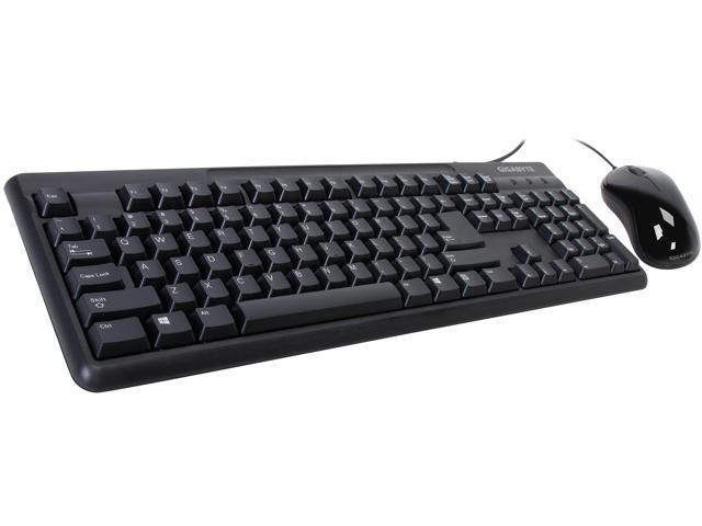 GIGABYTE GK-KM3100 Black Wired Desktop Keyboard And Mouse Combo Set