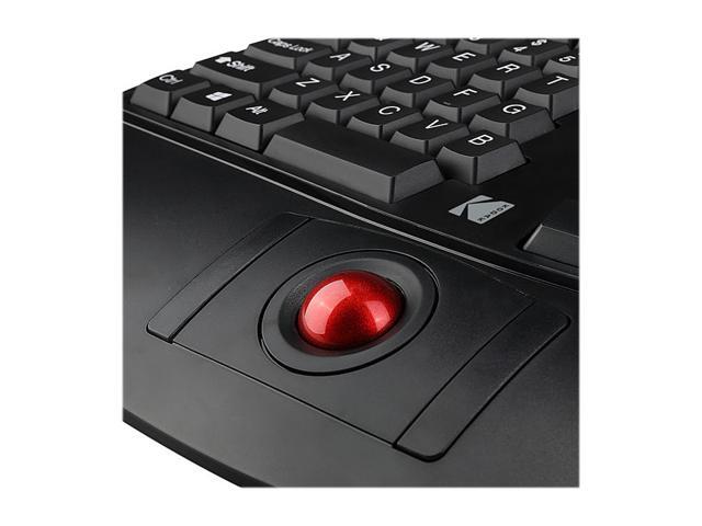 Kodak TRUFORM 3500 Wireless Ergonomic Keyboard with Trackball