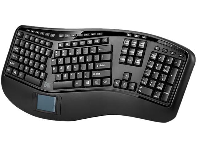 Kodak TRUFORM 4500 Wireless Ergonomic Keyboard with Touchpad