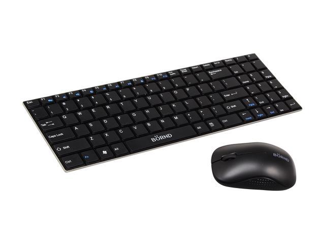 BORND KB-E550BK RF Wireless Keyboard and Mouse Combo