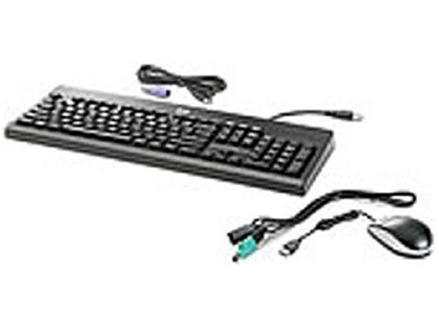HP USB PS 2 Washable Keyboard and Mouse BU207AA#ABA Black Wired Washable Keyboard and Mouse