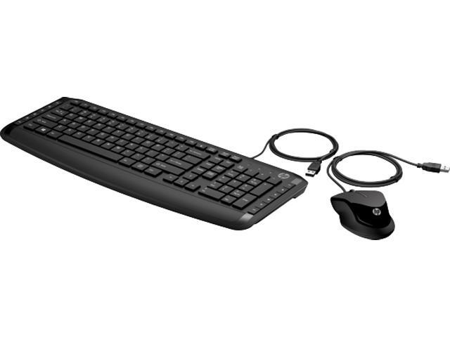 HP 9DF28AA#ABL Black Wired Pavilion Keyboard and Mouse 200