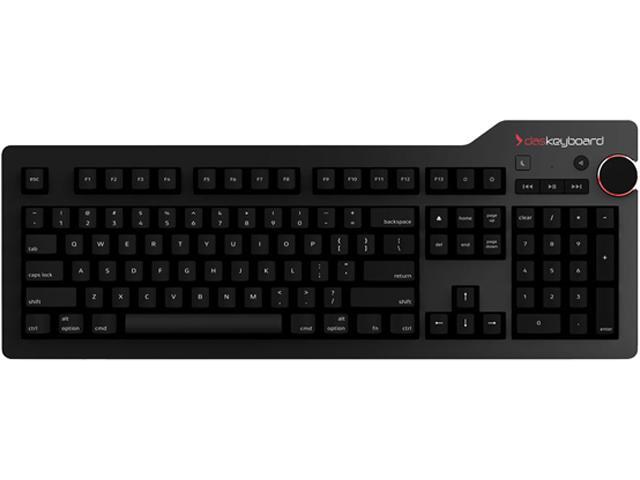 Das Keyboard 4 Professional for Mac DASK4MACCLI Black Wired Mechanical Keyboard Blue Switches (Clicky)