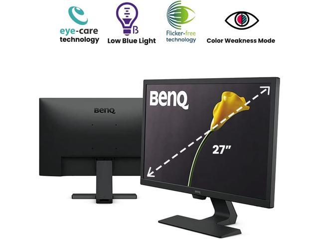 - BenQ GL2780 27" FHD 1920 x 1ms (GTG) 75Hz Computer Monitor with DisplayPort, HDMI, DVI, Low Blue Light Flicker-Free Technology, adaptive brightness