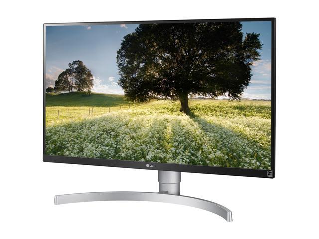LG 27UK650-W 27' 4K UHD (3840x2160) IPS HDR10 350 cd/m2 FreeSync Gaming Monitor with HDMI DisplayPort Height/Pivot Adjustable Stand