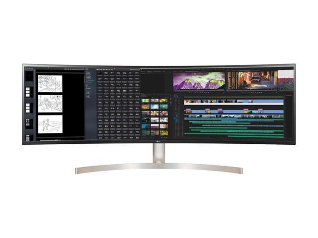 LG UltraWide 49WL95C-WE 49' 32:9 Dual QHD 5120 x 1440 2K HDMI DisplayPort USB-C Built-in Speakers HDR10 3-with Height/Tilt/ Swivel Adjustable