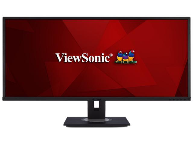 ViewSonic VG3448 34' WQHD 3440x1440 5ms 2xHDMI DisplayPort Mini DisplayPort USB Hub Built-in Speakers Backlit Widescreen LED LCD Monitor