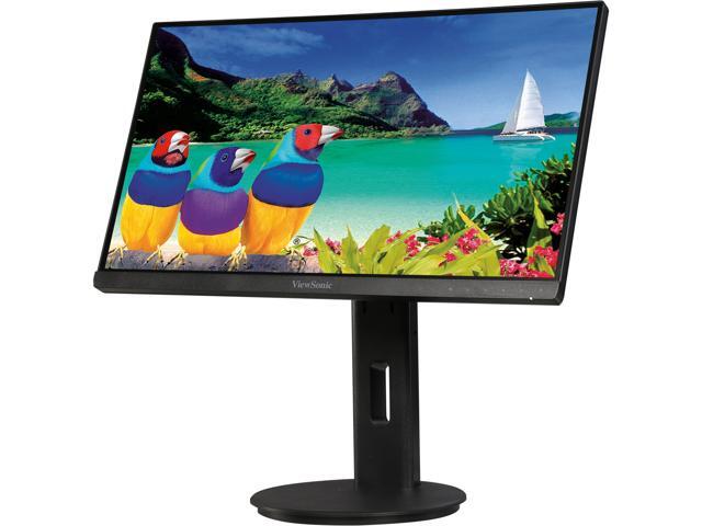 ViewSonic VG2453 24' Full HD 1920 x 1080 VGA Mini-DisplayPort HDMI DisplayPort Built-in Speakers USB 30 Hub 3-Sided Frameless Design Anti-Glare