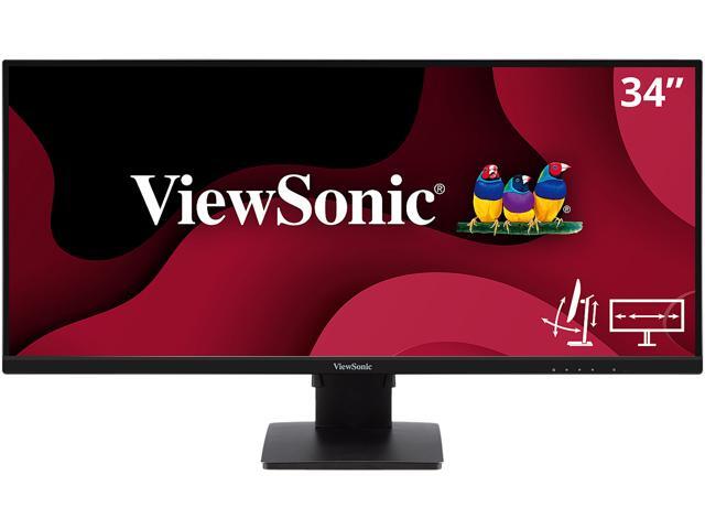 ViewSonic VA3456-MHDJ 34' UWQHD 3440 x 1440 (2K) 75 Hz 2 x HDMI DisplayPort Built-in Speakers Monitor