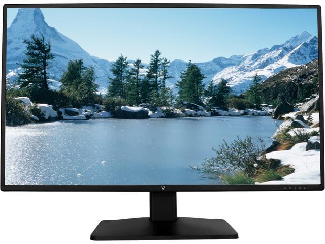 V7 L27ADS-2N 27' Full HD 1920 x 1080 VGA DVI HDMI Built-in Speakers Ultra Thin Bezel Backlit LED Matte Screen Monitor