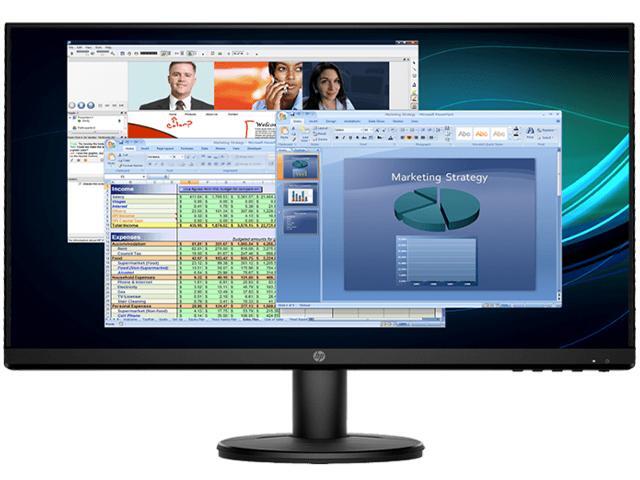 HP V24i 238' FHD 1920 x 1080 IPS 3-Sided Micro Edge Design Low Blue Light with HDMI and VGA Ports LED Monitor