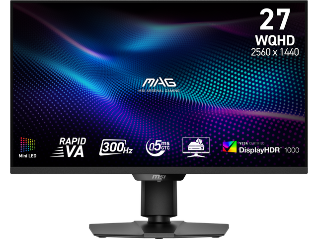 NeweggBusiness - MSI 27 inch QHD 2K 1440P 300Hz Adaptive Sync 0.5