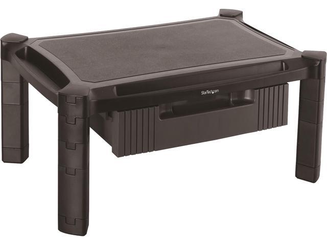 StarTech MONSTADJD Adjustable Monitor Riser - Drawer - Monitors up to 32' - Adjustable Height - Monitor Stand - Computer Monitor Riser