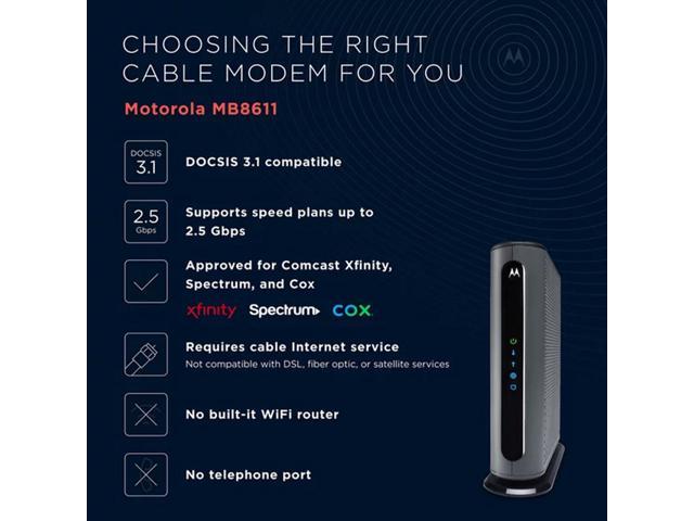 motorola mb8611 compatible routers