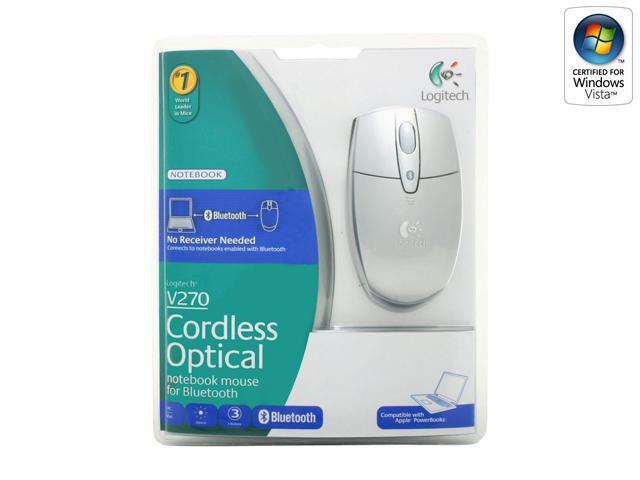 Logitech V270 Silver Bluetooth Wireless Optical Notebook Mouse