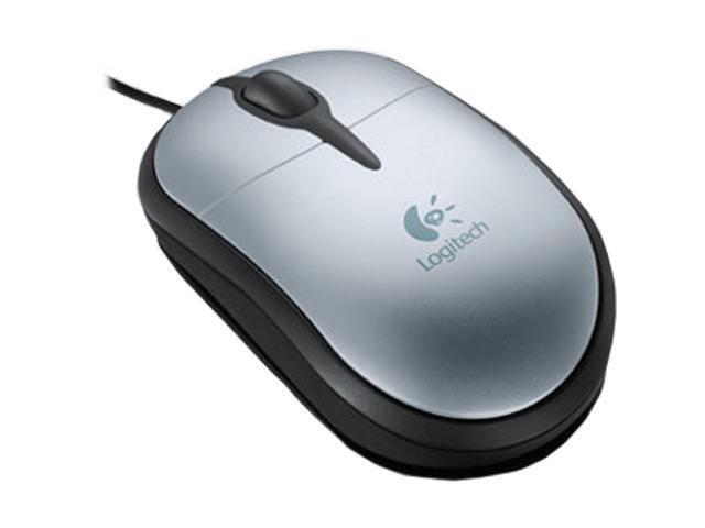 Logitech 931073-0403 Black/White Wired Optical Notebook Mouse Plus