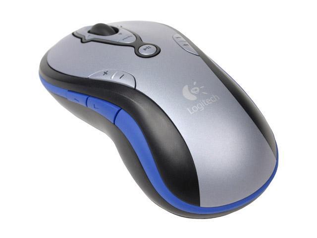 Logitech MediaPlay Silver/Black Fast RF Wireless Optical Mouse