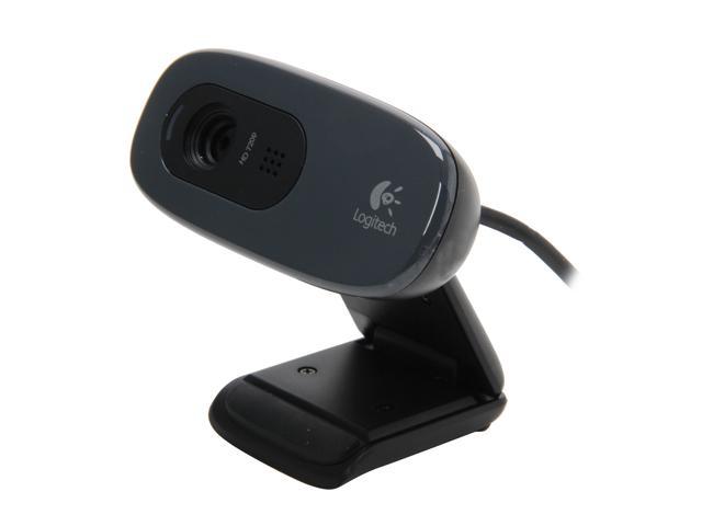 Logitech C270 HD Webcam, 720p, Widescreen HD Video Calling,Light  Correction, Noise-Reducing Mic, For Skype, FaceTime, Hangouts, WebEx