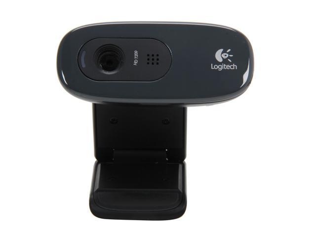 Logitech C270 HD Webcam, HD 720p, Widescreen HD Video Calling, HD Light  Correction, Noise-Reducing Mic, For Skype, FaceTime, Hangouts, WebEx,  PC/Mac/Laptop/Macbook/Tablet - Black 