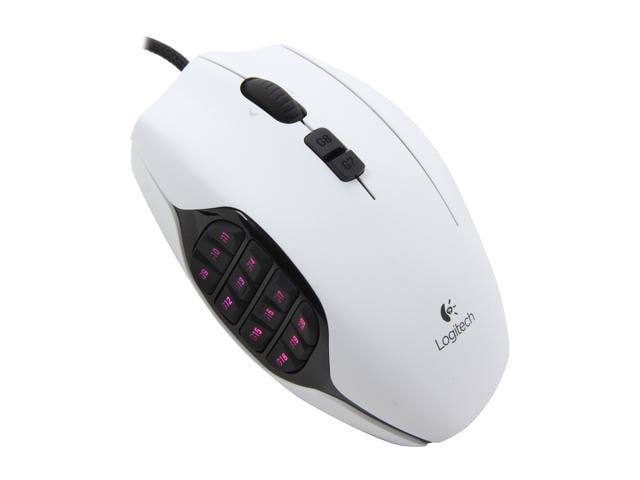 NeweggBusiness - Logitech G600 910-002871 20 Buttons Tilt Wheel USB Laser 8200 dpi MMO Gaming Mouse