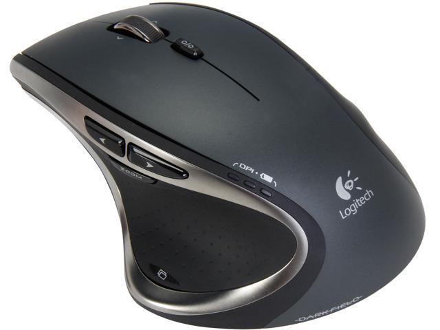 Logitech Recertified 910-001105 Performance Mouse MX Black Tilt Wheel USB RF Wireless Laser Mouse