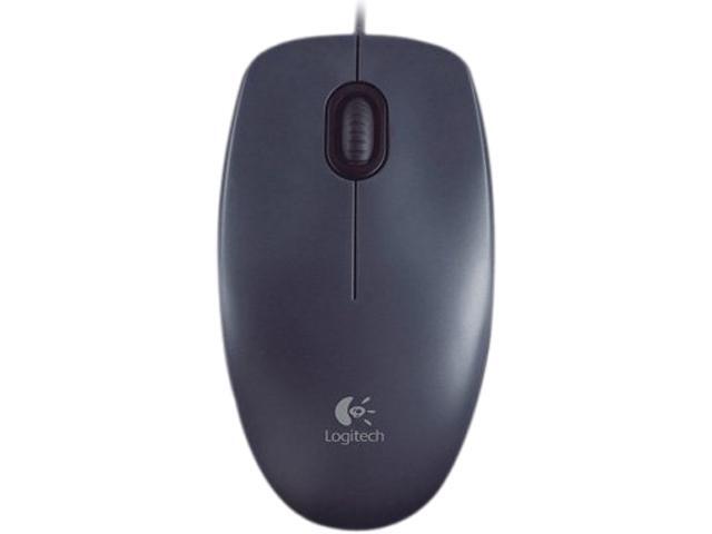 Logitech M90 Mouse wired scroll USB Black