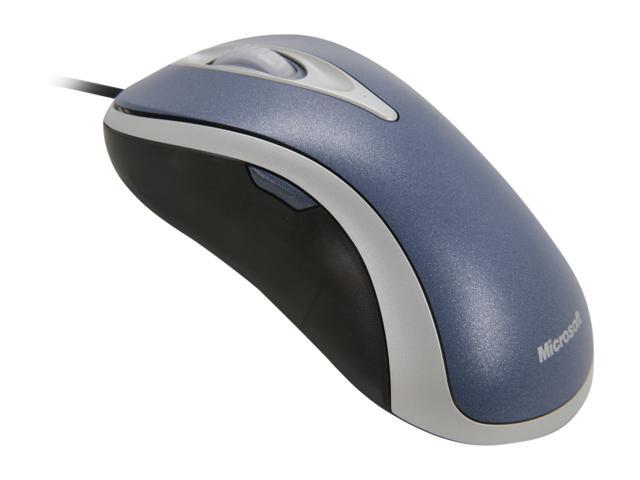 Microsoft 3000 (D1T-00011) Silver Blue Wired Optical Mouse