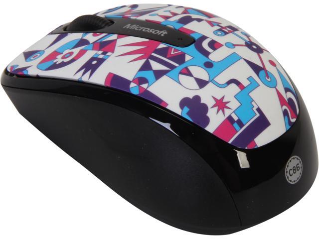 Microsoft Wireless Mobile Mouse 3500 Artist Lyon 4 GMF-00347 RF Wireless BlueTrack Mouse