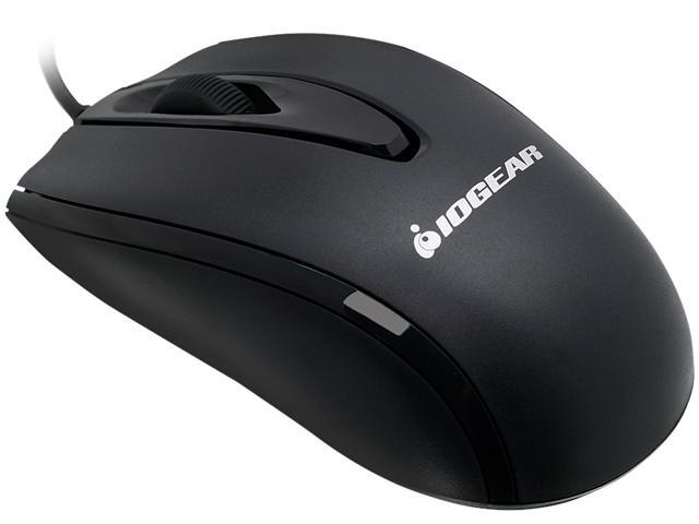 IOGEAR GME423 Black Wired Optical Mouse