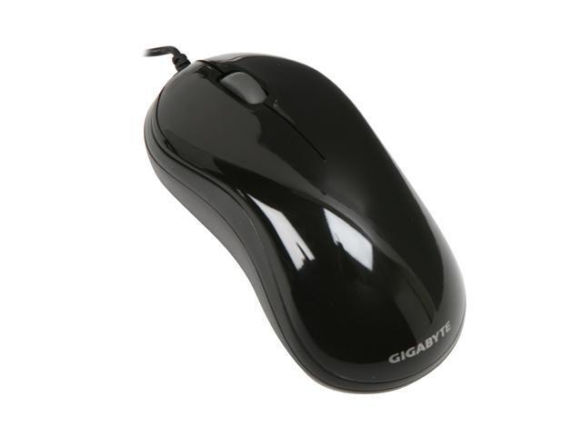 GIGABYTE GM-M5050 Glossy Black Wired Optical Curvey Mouse