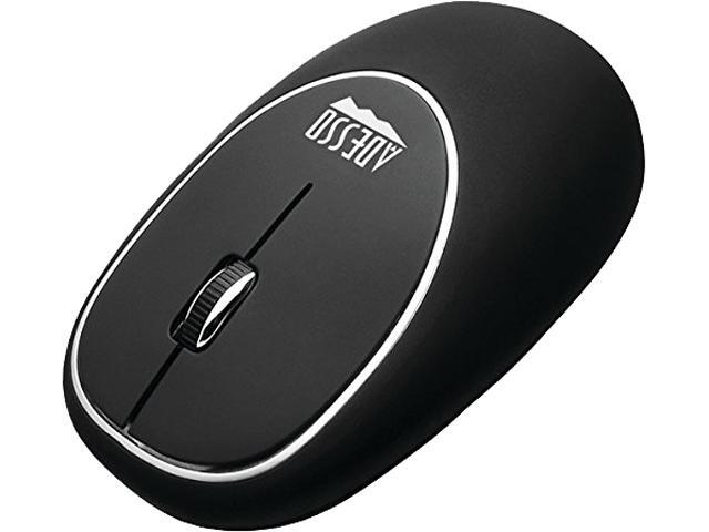 Adesso iMouseE60B 24GHz RF Wireless Anti-Stress Gel mouse with Ergonomic Gel surface (Black)