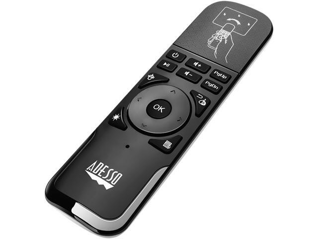 Adesso WKB-4010UB 24 GHz wireless Air mouse Remote to control Smart TV Android TV box Projector Playstation Gaming Consoles Slideshows & 