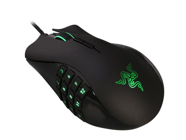 RAZER Naga 2012 RZ01-00580100-R3U1 Black Wired Laser Expert MMO Gaming Mouse