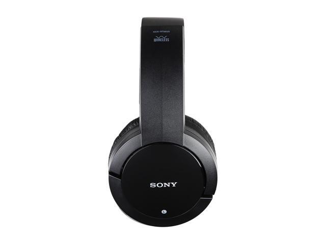 NeweggBusiness - SONY Black MDR-RF985RK Audio In : Analog Phono Input  (left/right), Analog Stereo Input mini jack (x1) Connector Wireless Radio  Frequency Headphones