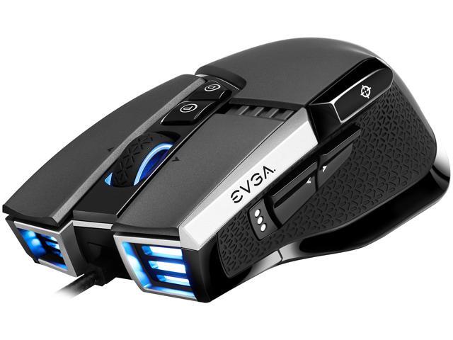 EVGA X17 Gaming Mouse Wired Grey Customizable 16000 DPI 5 Profiles 10 Buttons Ergonomic 903-W1-17GR-KR