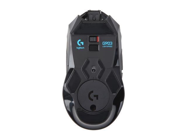 Logitech Wireless Gaming Mouse G903 LIGHTSPEED with HERO 25K sensor - Mouse  - right and left-handed - optical - 11 buttons - wireless, wired -  LIGHTSPEED - USB wireless receiver 