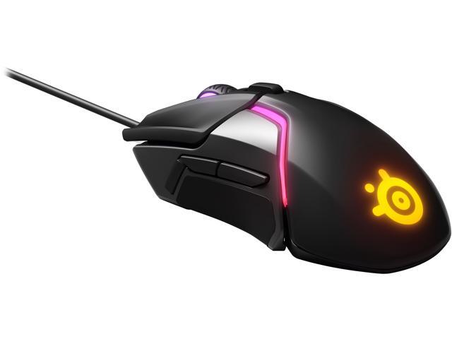 Steelseries Rival 600 Gaming Mouse - 12000 CPI TrueMove3+ Dual Optical Sensor - 005 Lift-off Distance - Weight System - RGB Lighting