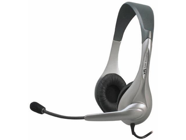 Cyber Acoustics Stereo Headset headphone with microphone(AC-201) AC-201 Supra-aural Speech Recognition Stereo Headset & Boom Mic