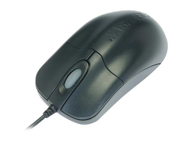 SEAL SHIELD Storm Tm-Medical Grade STM042 Black Wired Optical Mouse