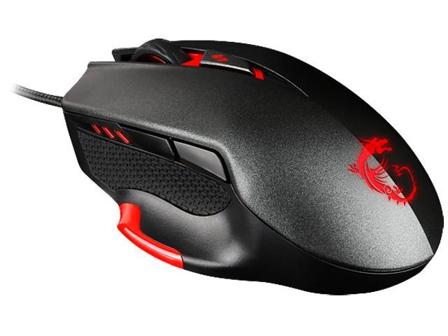 MSI INTERCEPTOR DS300 S12-0401290-D22 Black Wired Laser Gaming Mouse ...