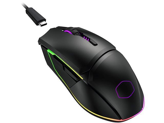 Cooler Master MM831 Gaming Mouse with 32000 DPI Adjustable via Software 24GHz and Bluetooth Wireless PBT Buttons and Qi Charging Support